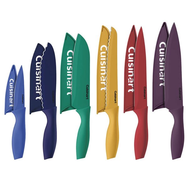 Cuisinart C55-12PCKSAM 12-Piece Ceramic Coated Stainless Steel Knives