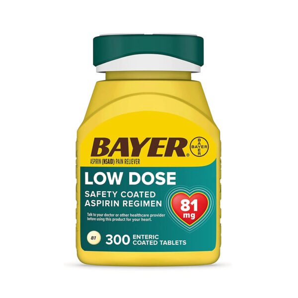 Bayer Aspirin Low Dose 81 mg, Enteric Coated Tablets